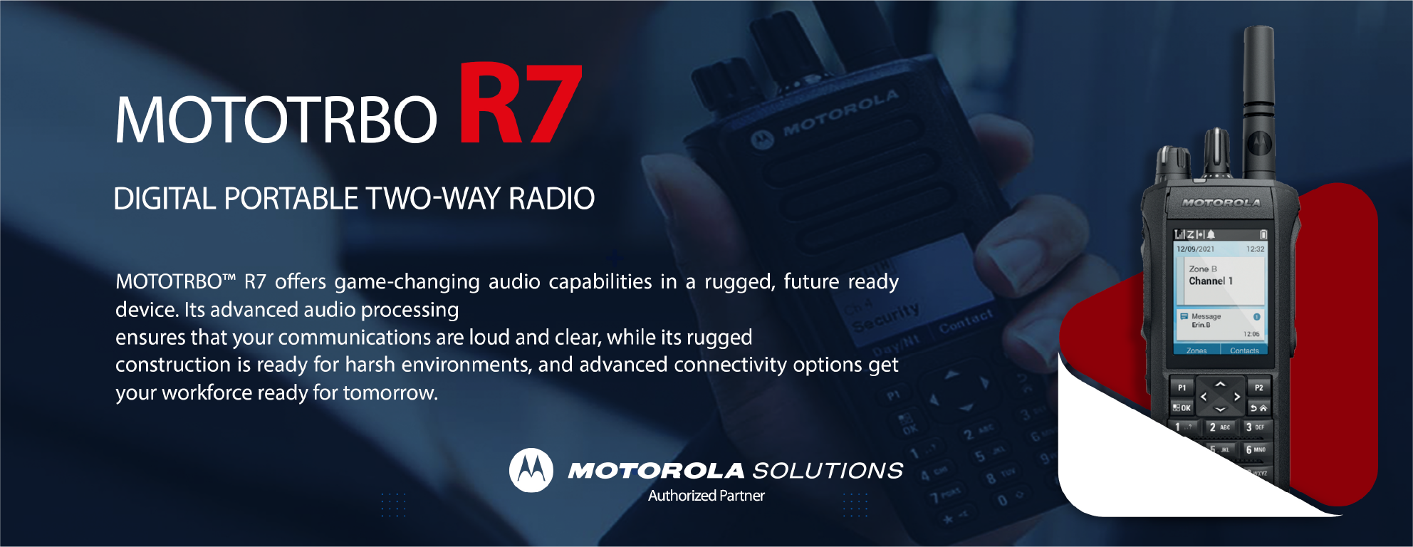 Buy Motorola R7 Two-Way Radios in Dubai, UAE – Taksar Motorola Partner